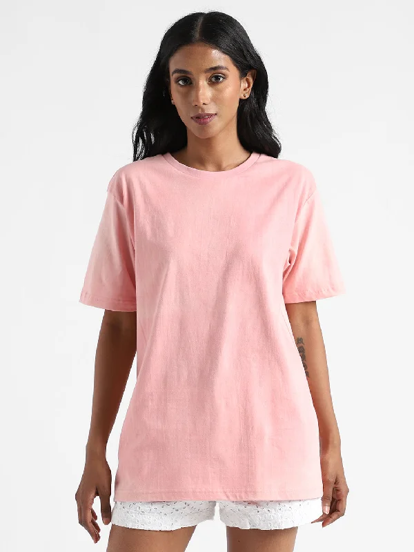 LivBio Women's T-Shirt | Light Pink | 100% Organic Cotton | Naturally Dyed Fiber | Casual Crew Neck-- Denim Fabric Leather Fabric Suede Fabric LivBio Women's T-Shirt | Light Pink | 100% Organic Cotton | Naturally Dyed Fiber | Casual Crew Neck-- Denim Fabric Leather Fabric Suede Fabric