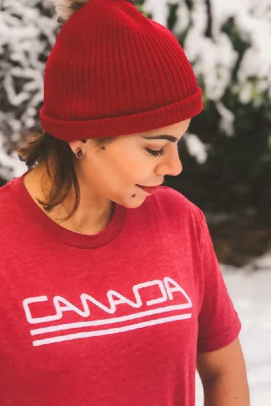 Canada T-shirt (Women)-- Wool Fabric Cashmere Fabric Tweed Fabric