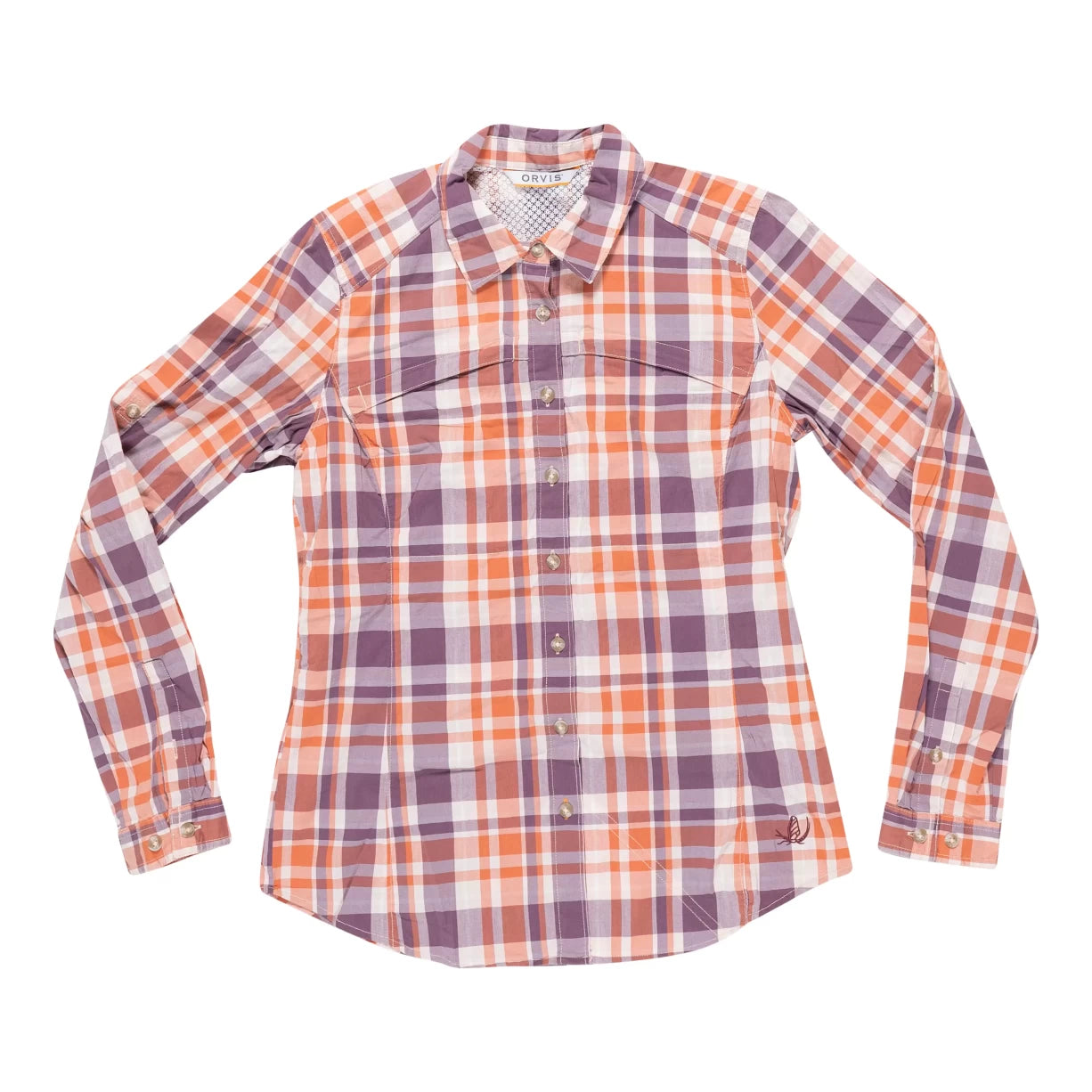 Orvis River Guide Long-Sleeved Shirt - Women's-- Cashmere Blend Cotton Blend Poly Blend