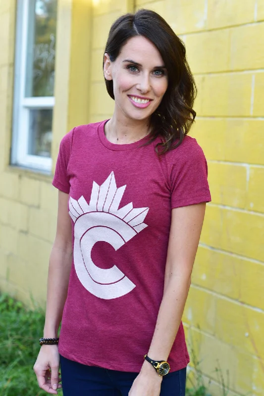 Retro Canadian T-shirt (Womens)-- Front Pockets Side Pockets Patch Pockets
