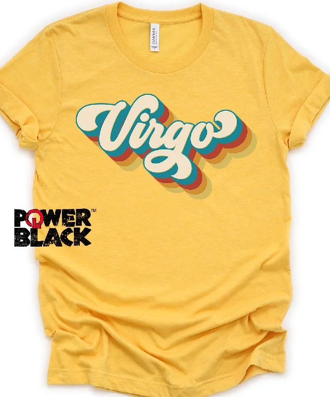 Retro Virgo Zodiac Shirt-- Front Pockets Side Pockets Patch Pockets
