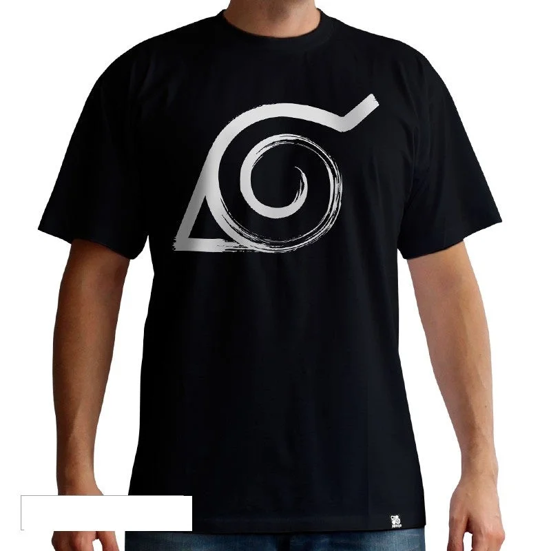 Konoha T-Shirt - Naruto - Men-- Striped Floral Plaid