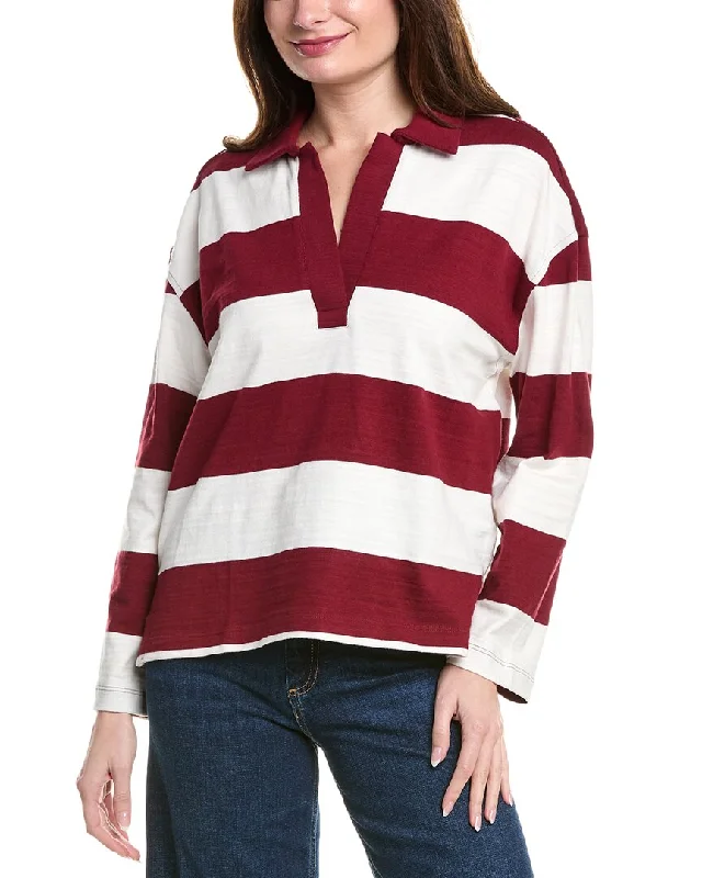 Madewell Chad Polo Shirt-- Notch Collar Peter Pan Collar Cowl Neck