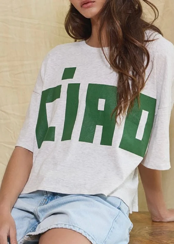 Ciao T-Shirt-- Zippered Buttoned Snapped