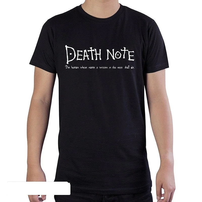 The Human Whose Name Is Written - Death Note T-Shirt-- Graphic T-Shirt Round Neck Polyester The Human Whose Name Is Written - Death Note T-Shirt-- Graphic T-Shirt Round Neck Polyester