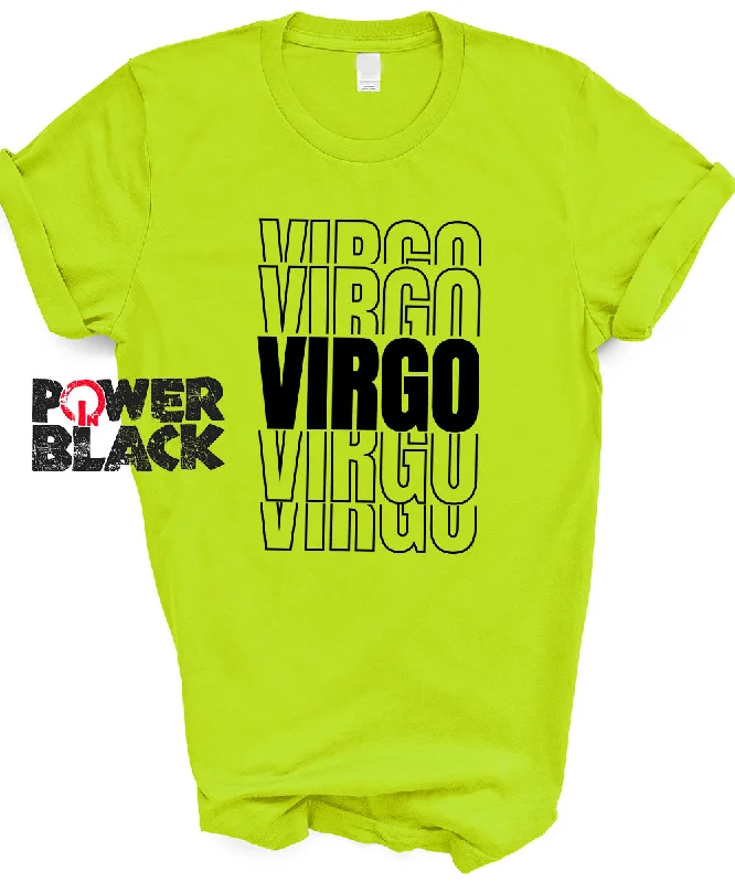 Heather Neon Green Shirt with Black
