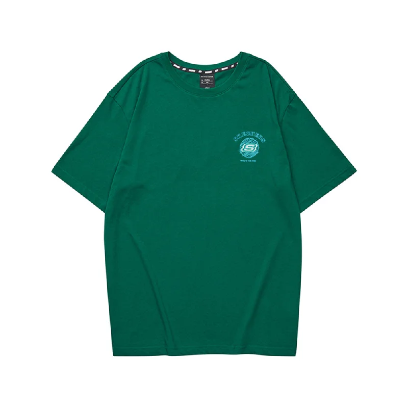 Unisex Knit Crew Neck Short-Sleeve T-Shirt-- Boxy Fit Fitted Loose