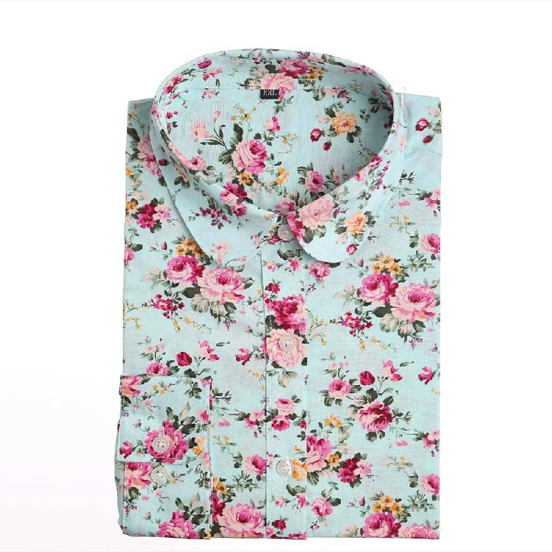 light blue floral