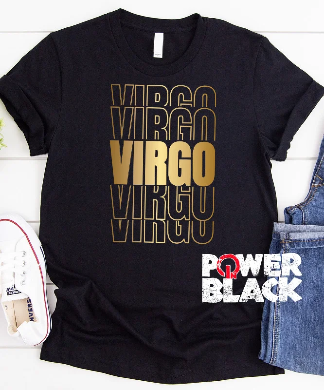 Black Shirt with Gold