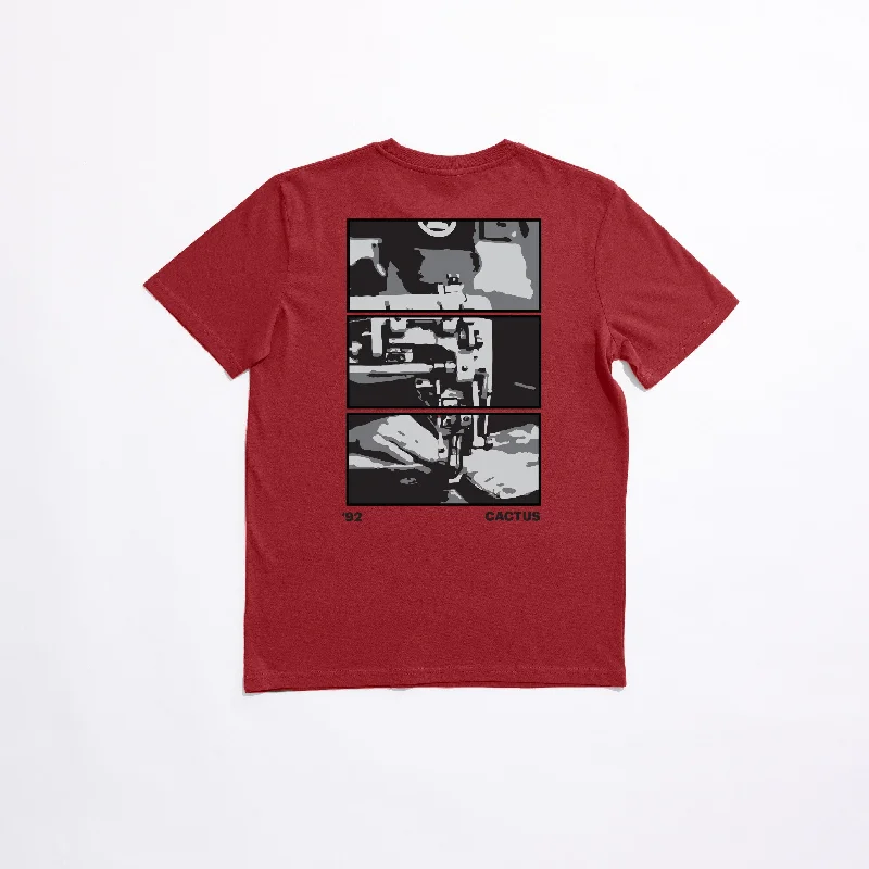 Maker T-Shirt SS-- Asymmetrical Pockets Print
