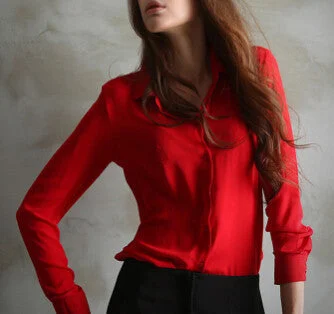 TurnDown Collar red