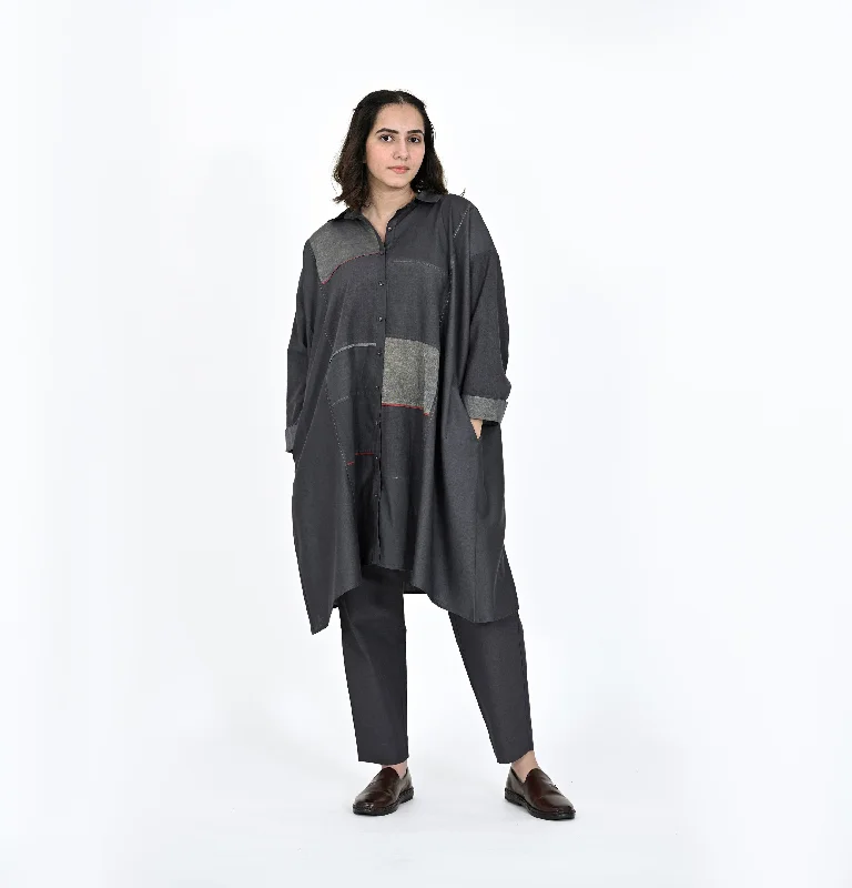 Zari Toned Shirt-- Wool Fabric Cashmere Fabric Tweed Fabric