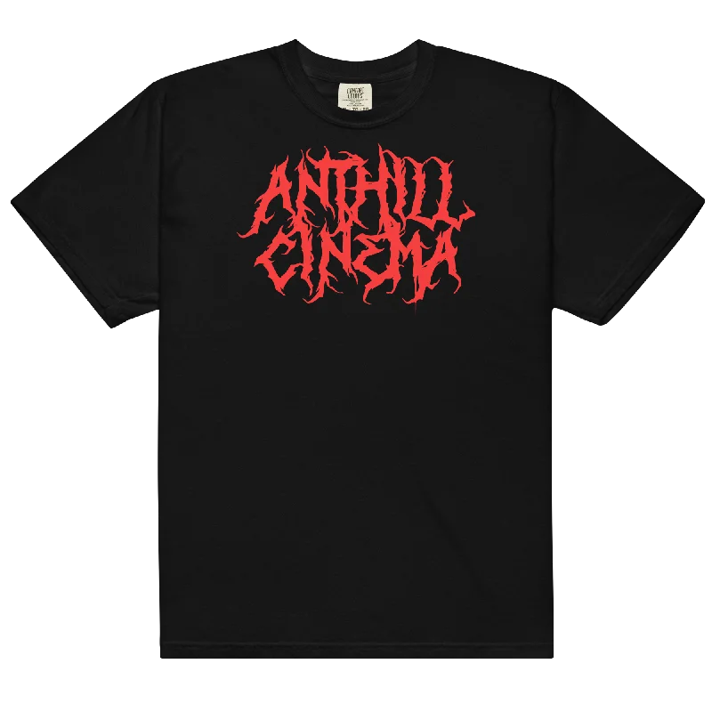 Red Metal - Anthill Cinema - Garment-dyed heavyweight t-shirt-- Houndstooth Herringbone Solid Red Metal - Anthill Cinema - Garment-dyed heavyweight t-shirt-- Houndstooth Herringbone Solid