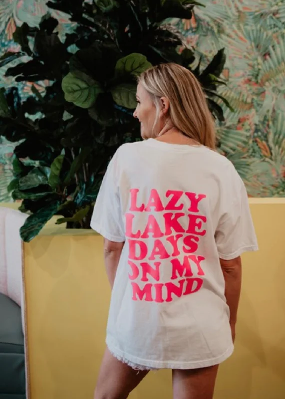 Lazy Lake Days T-Shirt-- Modern Contemporary Chic