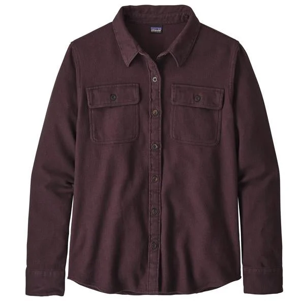 Women's Long Sleeve Fjord Flannel Shirt-- Chenille Brocade Lace