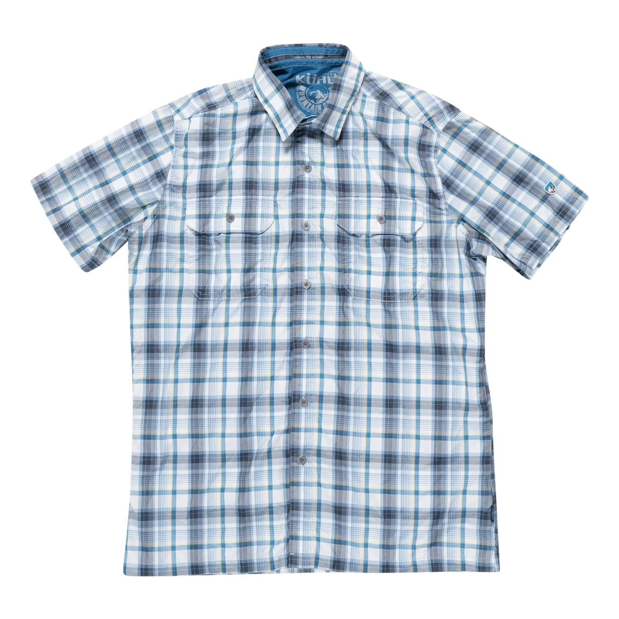 KUHL Eluxur Button Short Sleeve Shirt - Women's-- Spandex Blend Rayon Blend Denim Blend KUHL Eluxur Button Short Sleeve Shirt - Women's-- Spandex Blend Rayon Blend Denim Blend