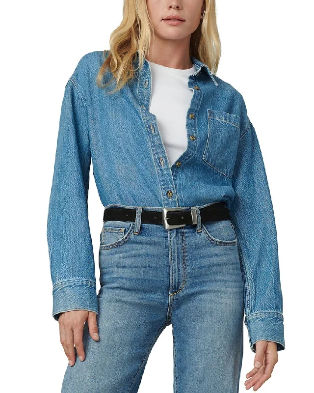 JOE'S Jeans The Classic Denim Shirt-- Zippered Front Buttoned Front Snap Front