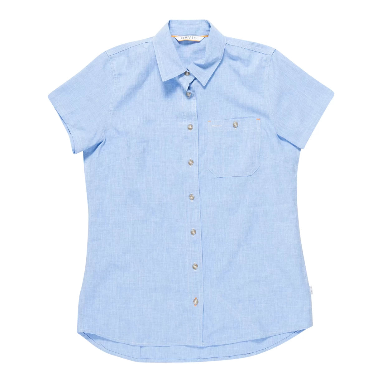 Orvis Tech Chambray Short-Sleeved Work Shirt - Women's-- Sequined Glittery Shiny