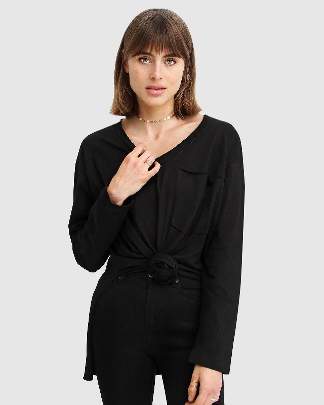 Brave Soul Long Sleeve T-Shirt-- Layered Multi-layer Single Layer