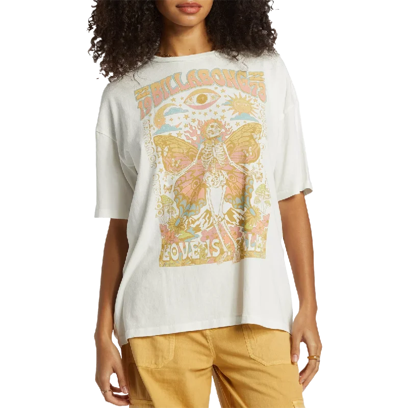 Women's Love Is All T-Shirt-- Nylon Fabric Polyester Fabric Spandex Fabric