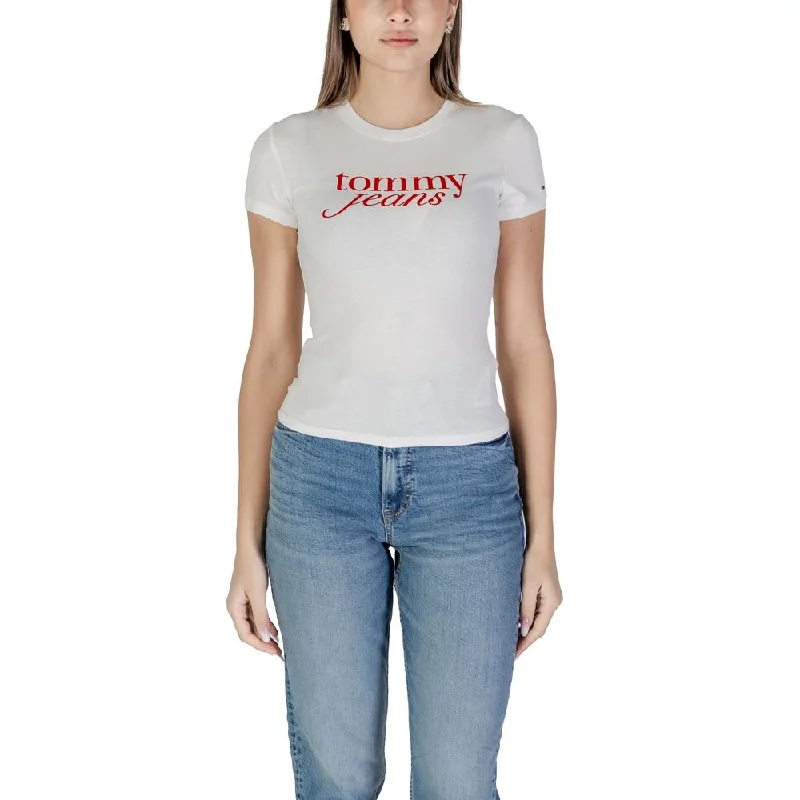 Tommy Hilfiger Jeans Cotton Rigenerato Tops & Women's T-Shirt-- Fashionable Trendy Casual Tommy Hilfiger Jeans Cotton Rigenerato Tops & Women's T-Shirt-- Fashionable Trendy Casual
