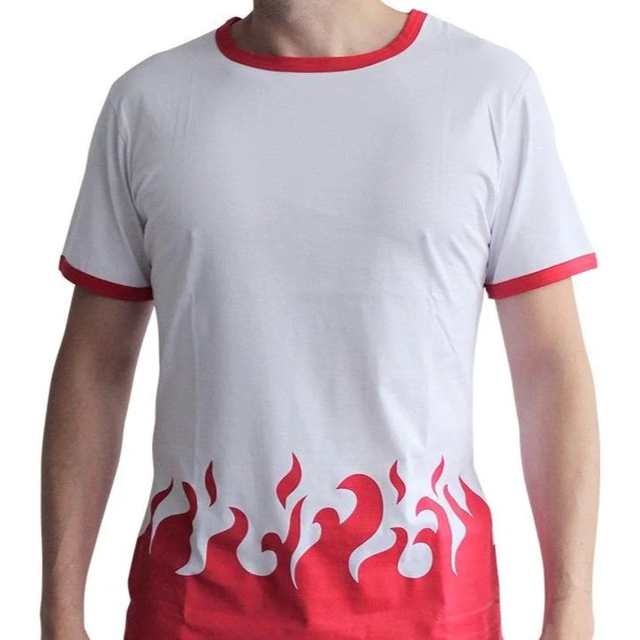 4th Hokage T-Shirt - Naruto Shippuden - Men-- Hooded Caped Shawl Collar