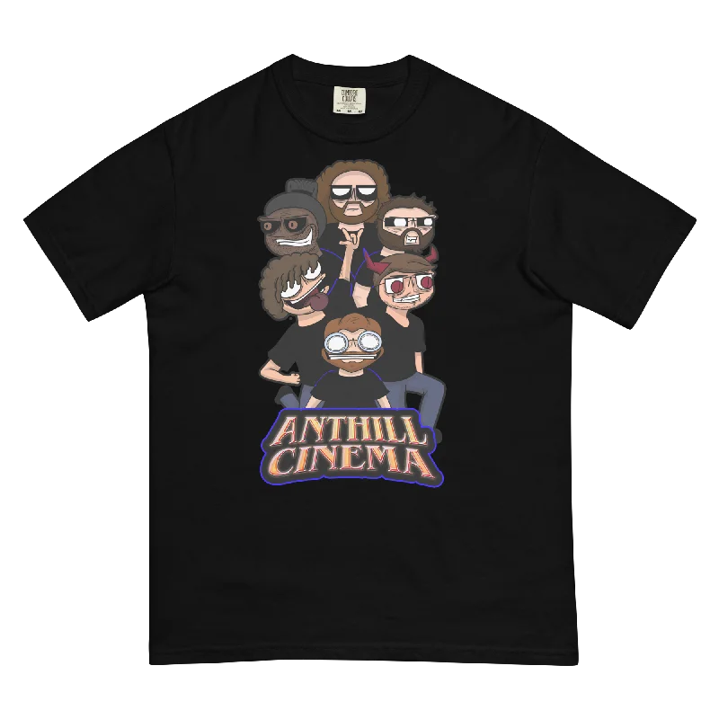 Anthill Cinema - Cartoon World - Garment-dyed heavyweight t-shirt-- Striped Floral Plaid Anthill Cinema - Cartoon World - Garment-dyed heavyweight t-shirt-- Striped Floral Plaid