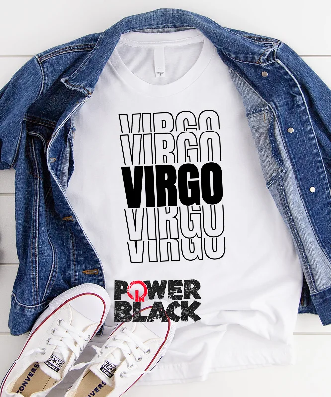 Stacked Virgo Zodiac Shirt-- Terry Blend Velvet Blend Canvas Blend