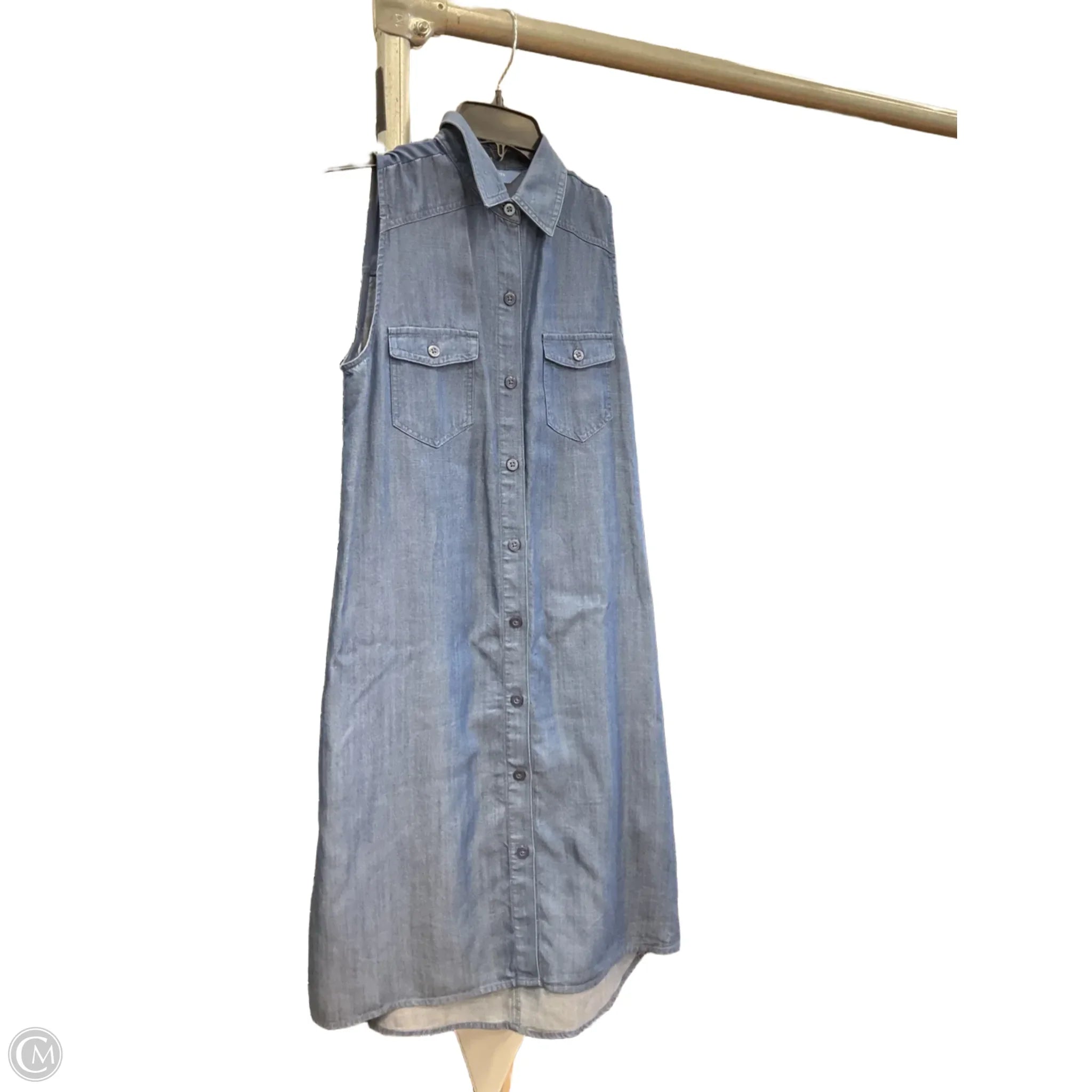 Dress Casual Midi By Simply Vera In Blue Denim, Size: Xs Tunics Winter warm