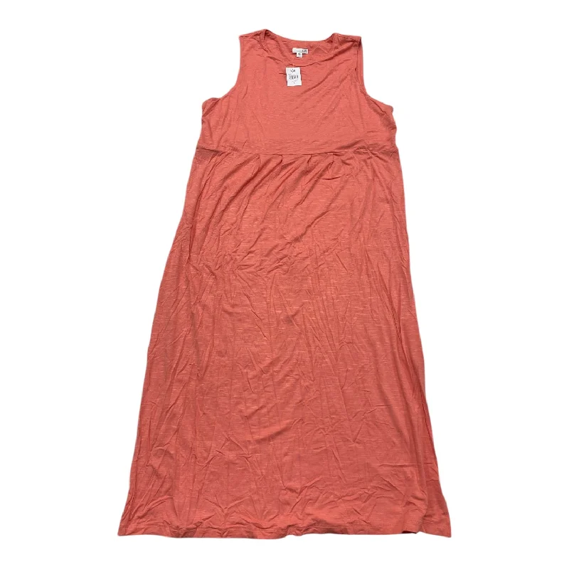 Dress Casual Maxi By J. Jill In Coral, Size:L Tunics Fleece cozy