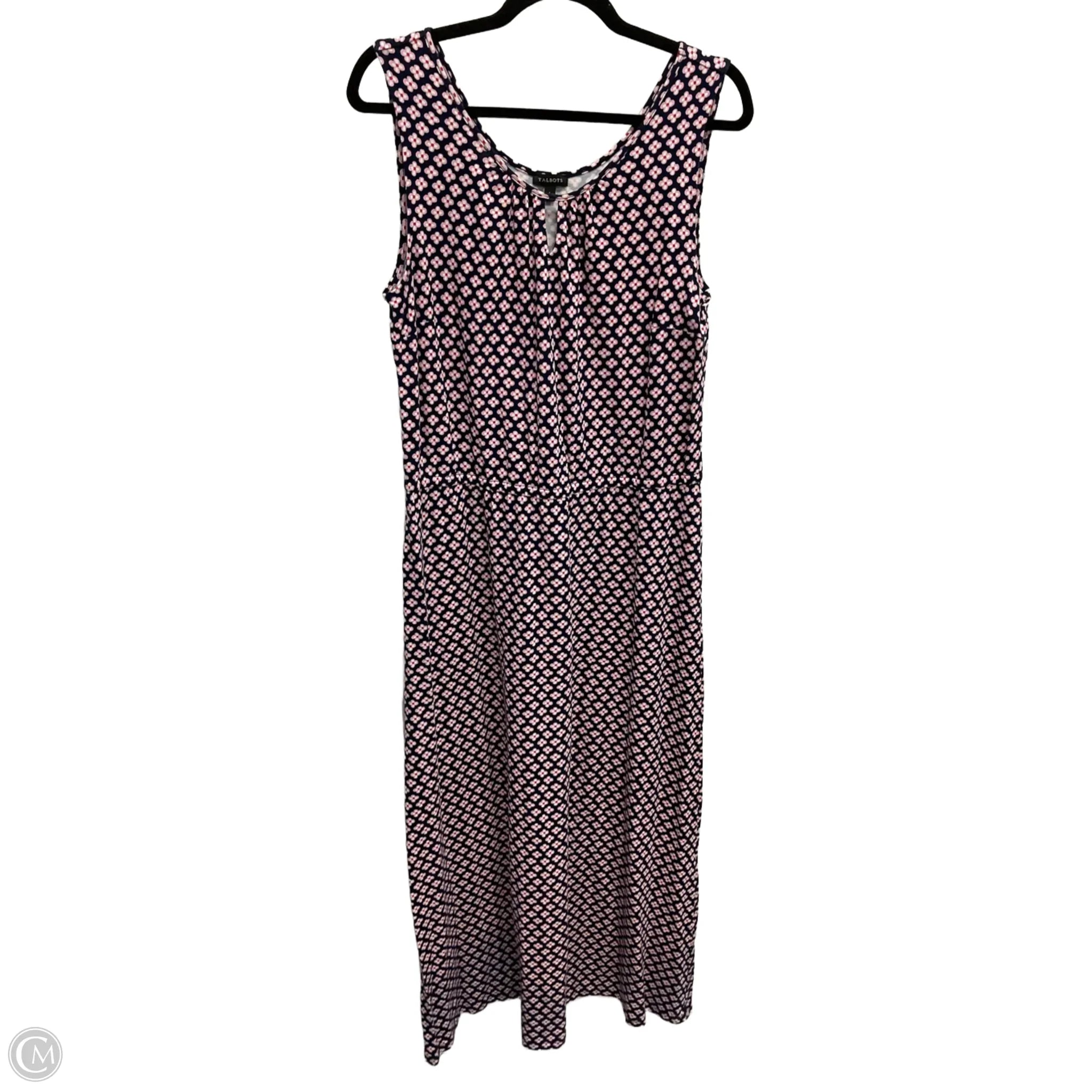 Dress Casual Maxi By Talbots In Blue & Pink, Size: L Tunics Corduroy durable