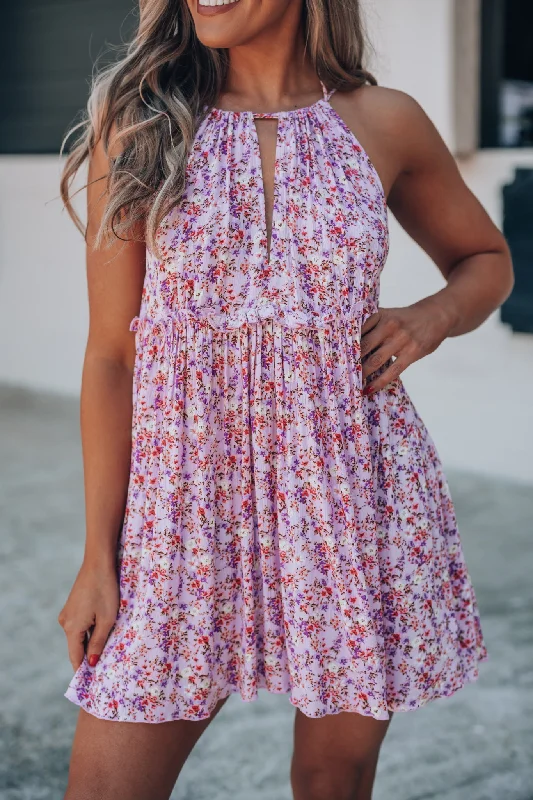 Fancy Me Floral Mini Dress FINAL SALE Elegant Mini Dress with Ruffles