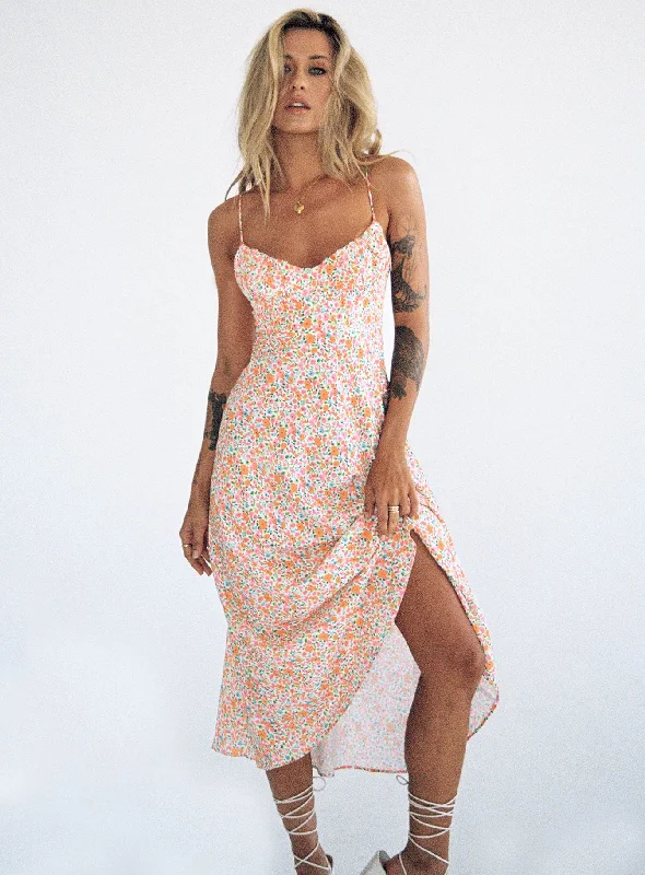 Amara Midi Dress Multi Tunics Long Elegant