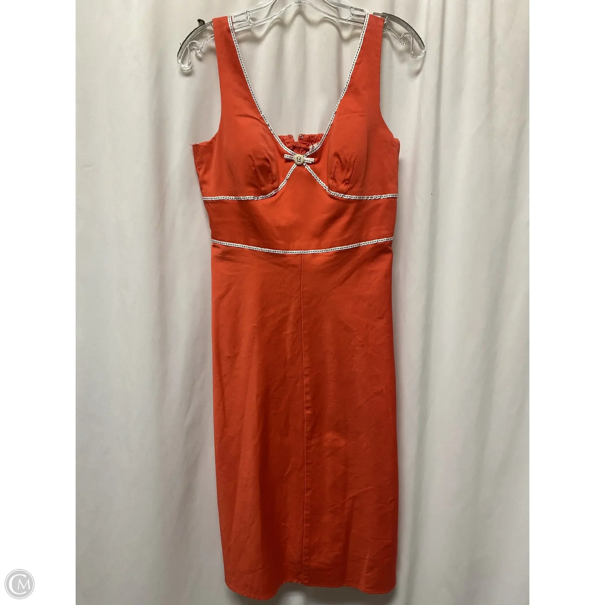 Dress Casual Midi By R And K Originals In Coral, Size: M Tunics Mesh breathable