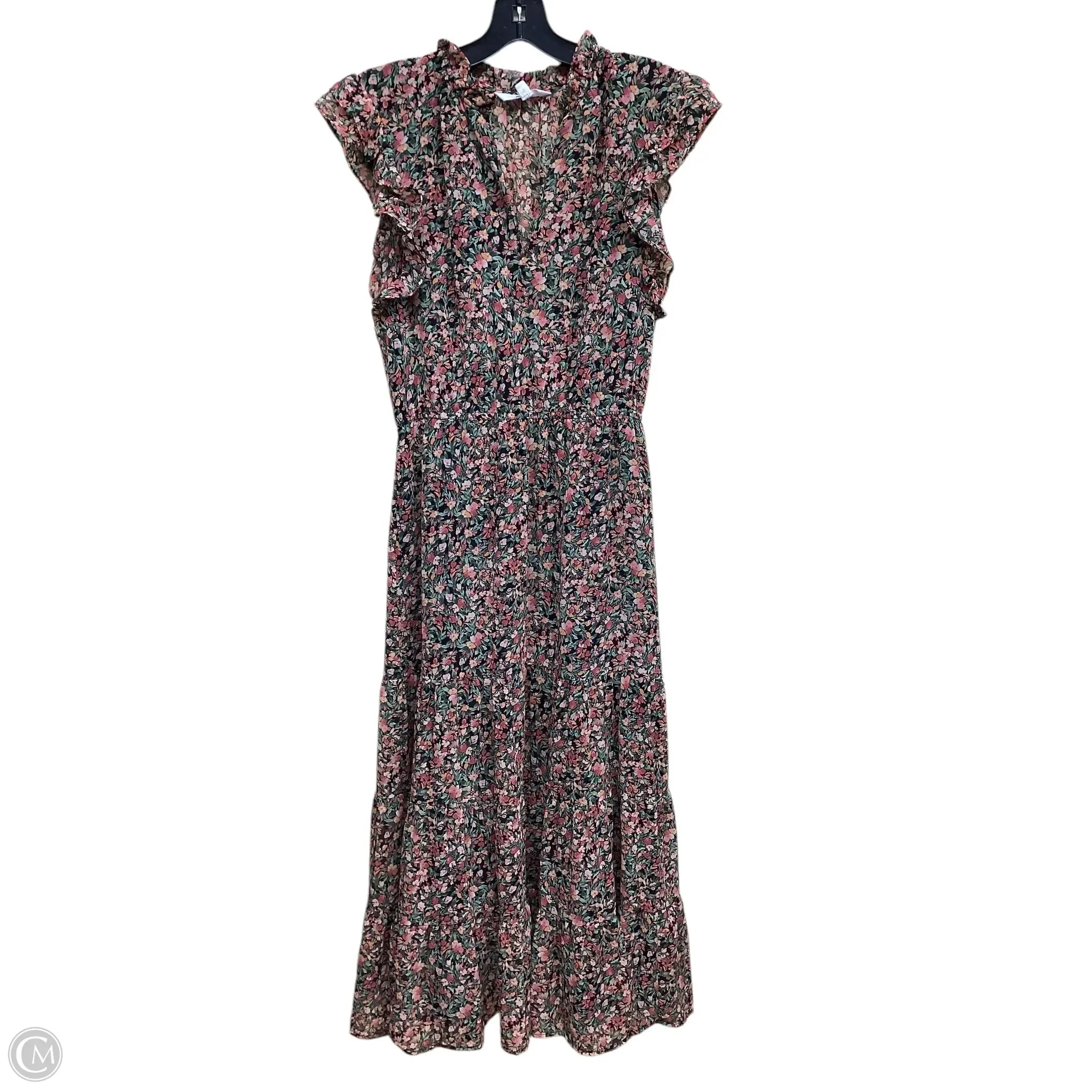 Dress Casual Maxi By Bb Dakota In Floral Print, Size: S Tunics Print Colorful