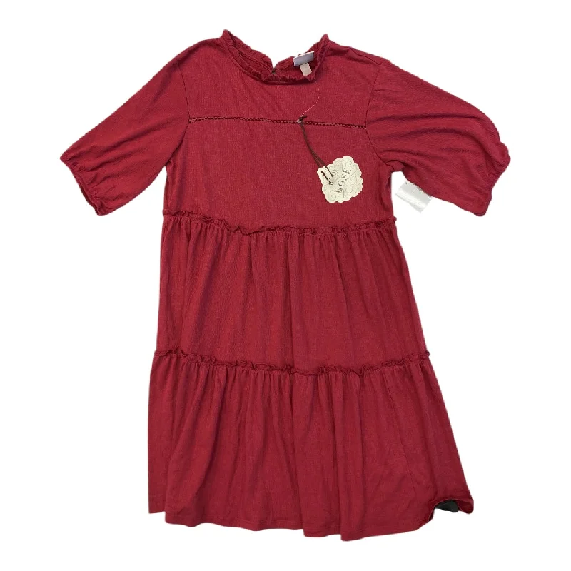 Dress Casual Short By Knox Rose In Red, Size:M Tunics Chic fashionable