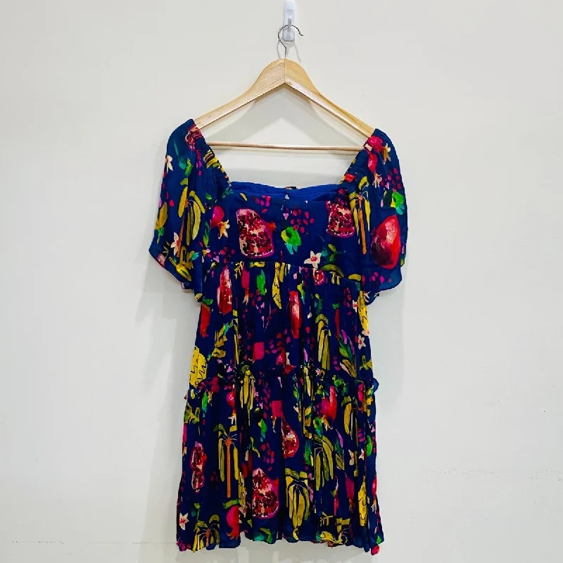 Fruity Delight Mini Dress Elegant Floral-Print Mini Dress