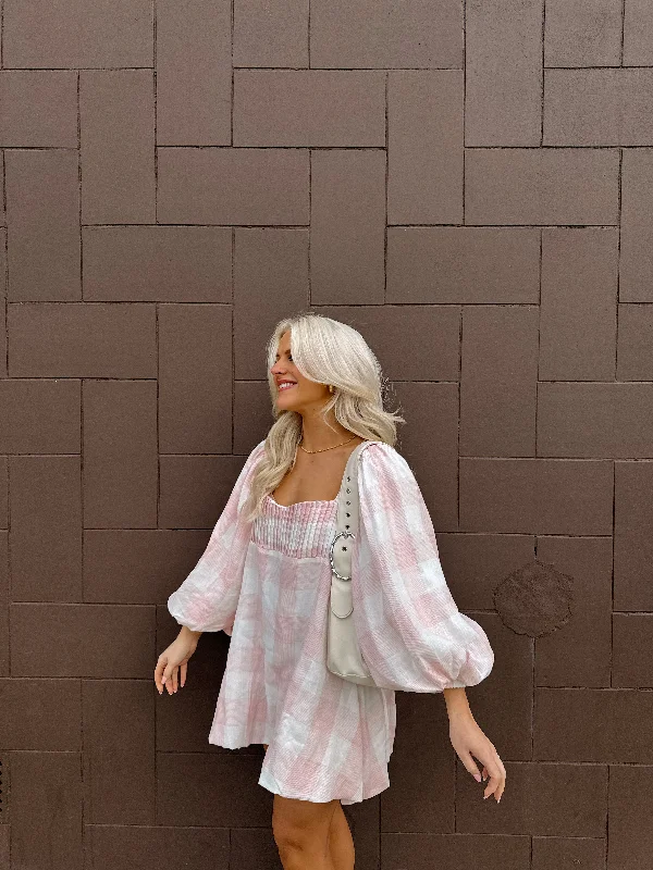 Picnic Date Mini Dress Cozy Jersey Mini Dress