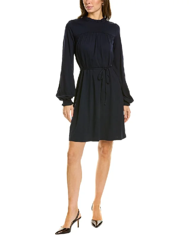 Boden Easy Yoke Mini Jersey Dress Cowl Neckline Elegant