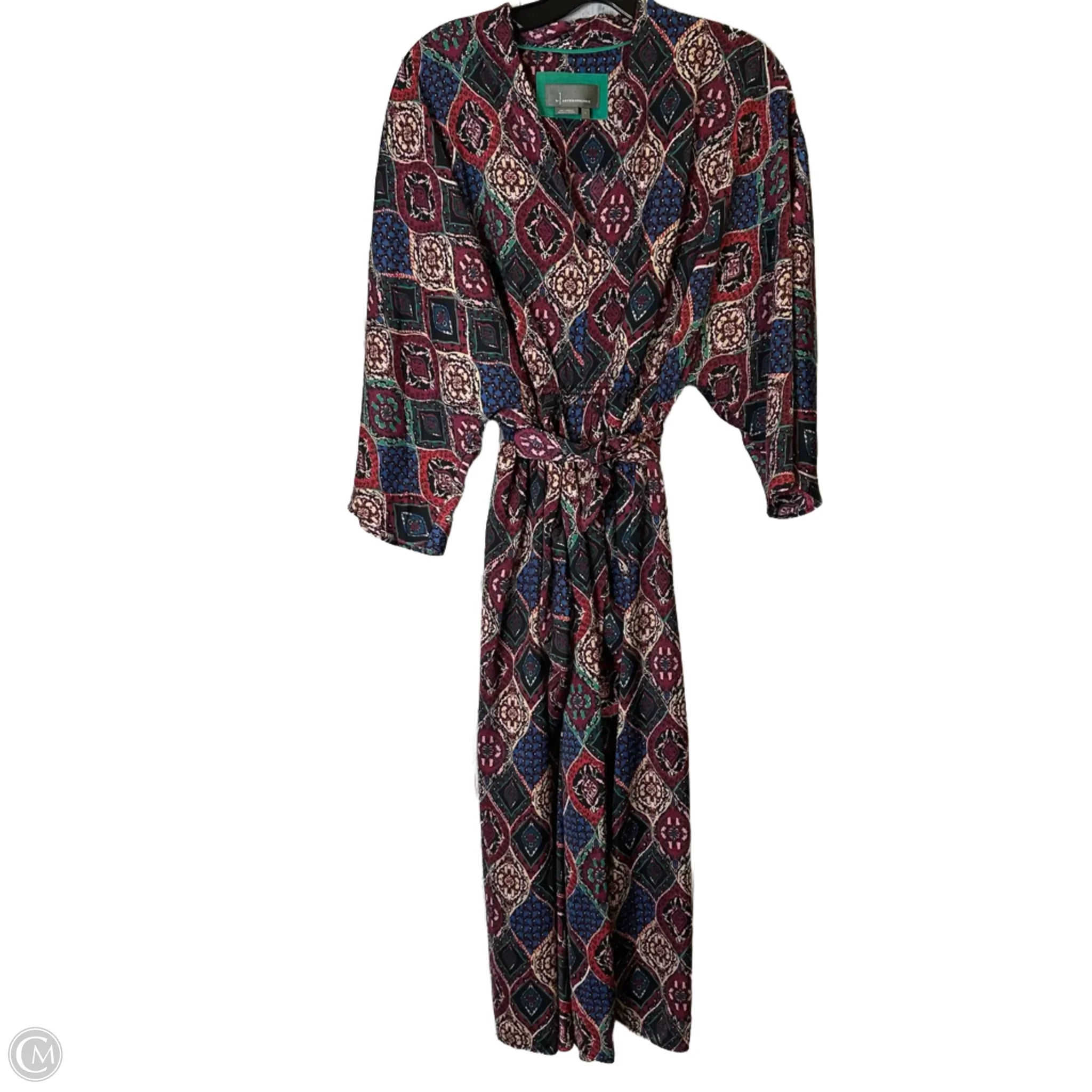 Dress Casual Midi By Anthropologie In Multi-colored, Size: L Off-the-shoulder Chic Trendy Dress Casual Midi By Anthropologie In Multi-colored, Size: L Off-the-shoulder Chic Trendy