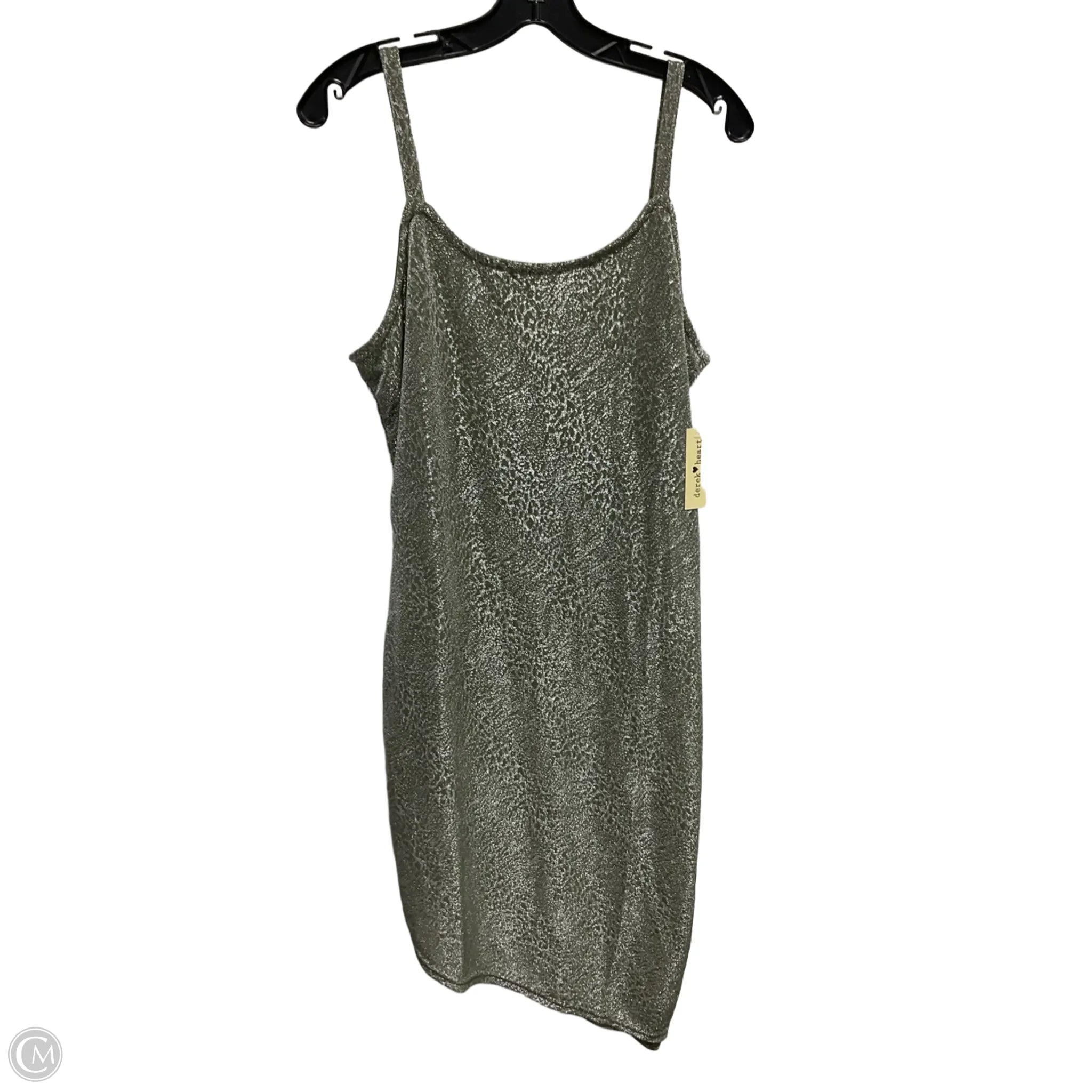 Dress Party Midi By Derek Heart In Green, Size: 1x Off-the-shoulder Chic Trendy