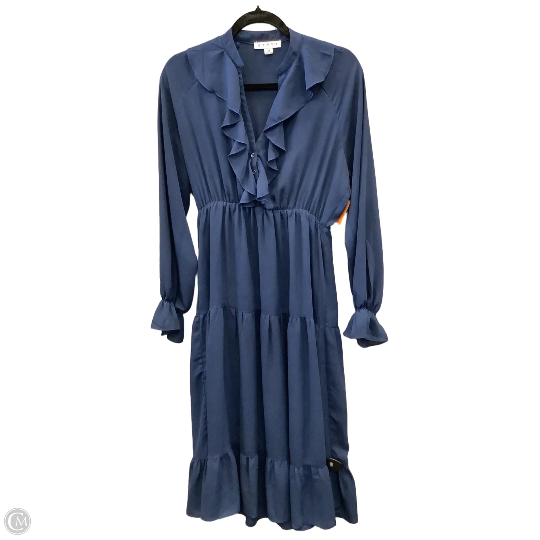 Dress Casual Midi By Hyfve In Navy, Size: M Tunics Fall fleece