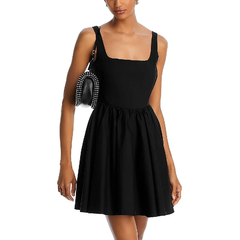 Jade Womens Corset Square Neck Mini Dress Tunics Brand named