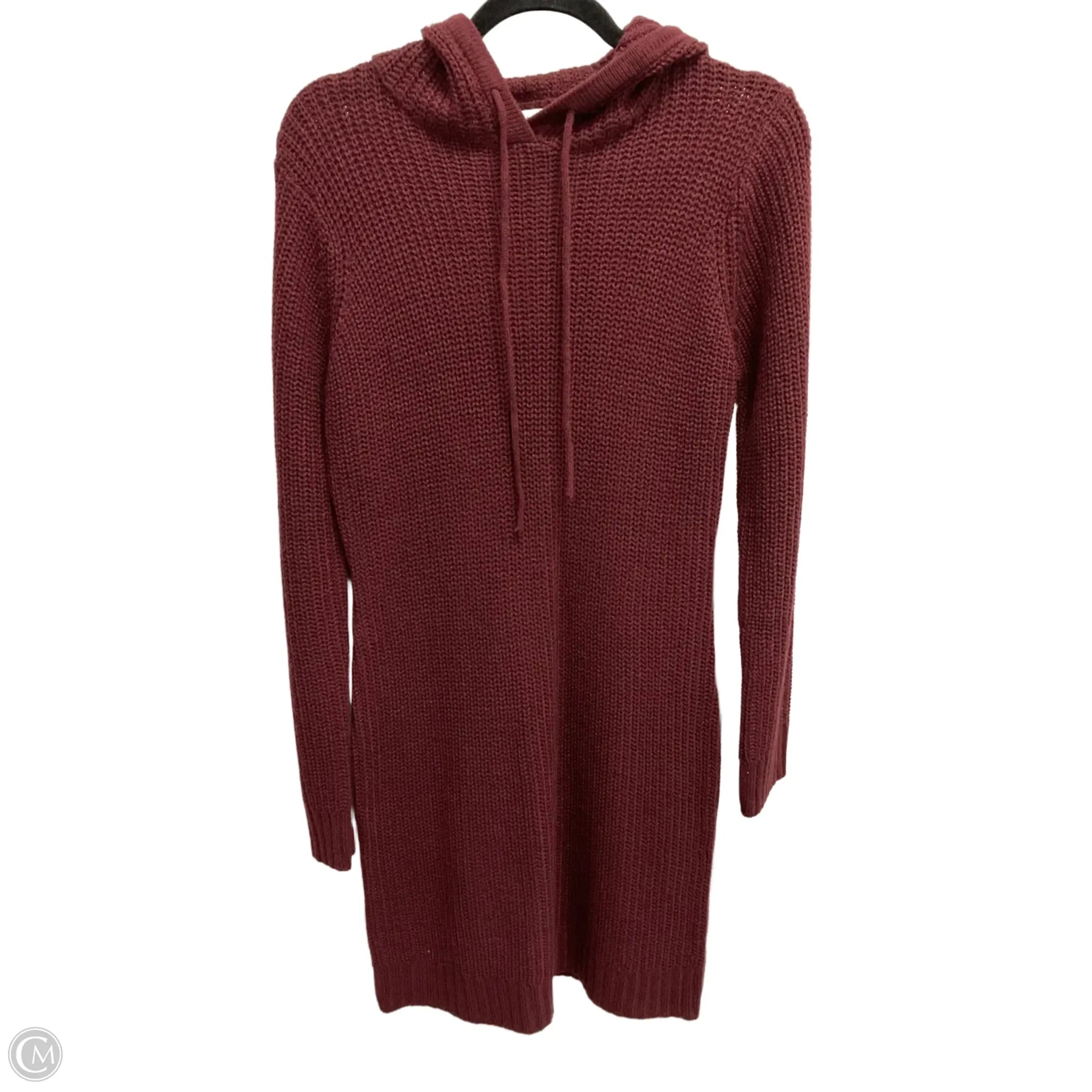 Dress Sweater By Say What In Maroon, Size: L Tunics Top rated