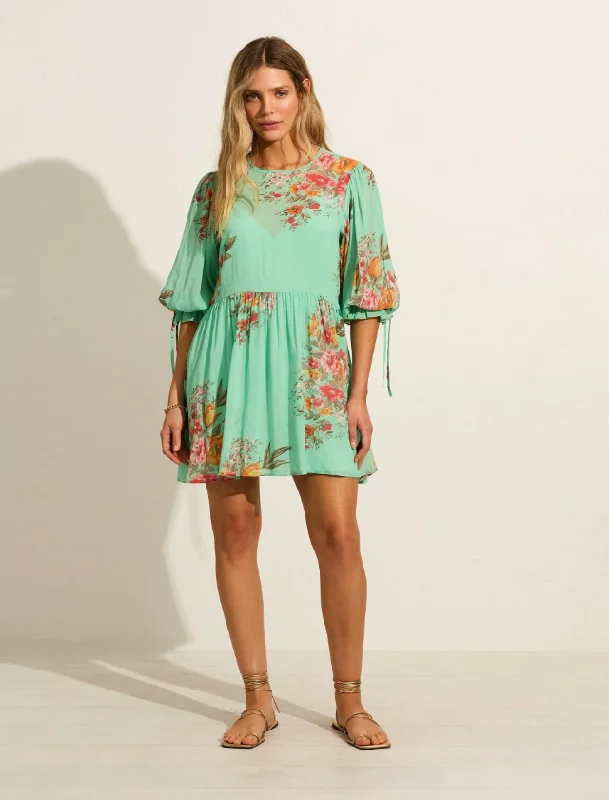 Auguste Laurence Mini Dress Mint Fashionable Off-Shoulder Mini Dress