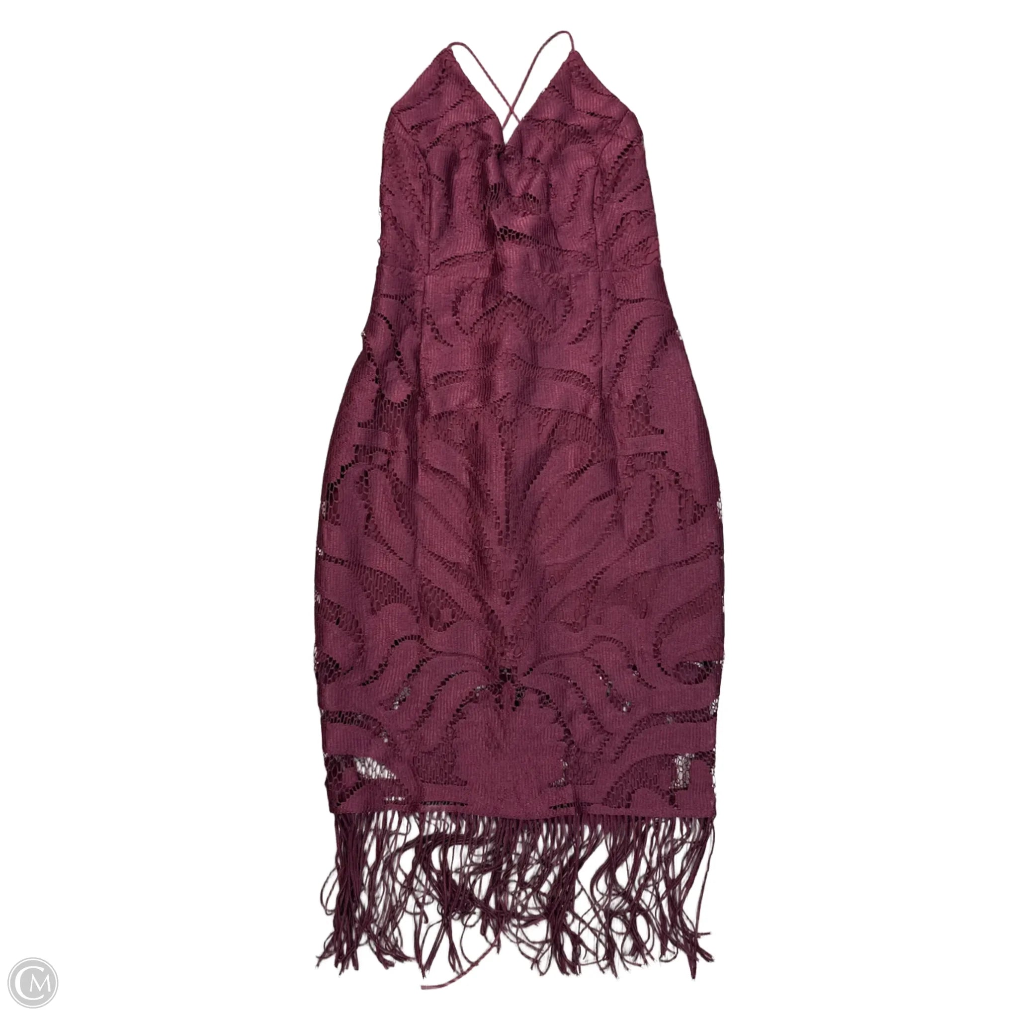 Dress Casual Short By TWOSISTERS In Maroon, Size: M Tunics Leisure comfortable