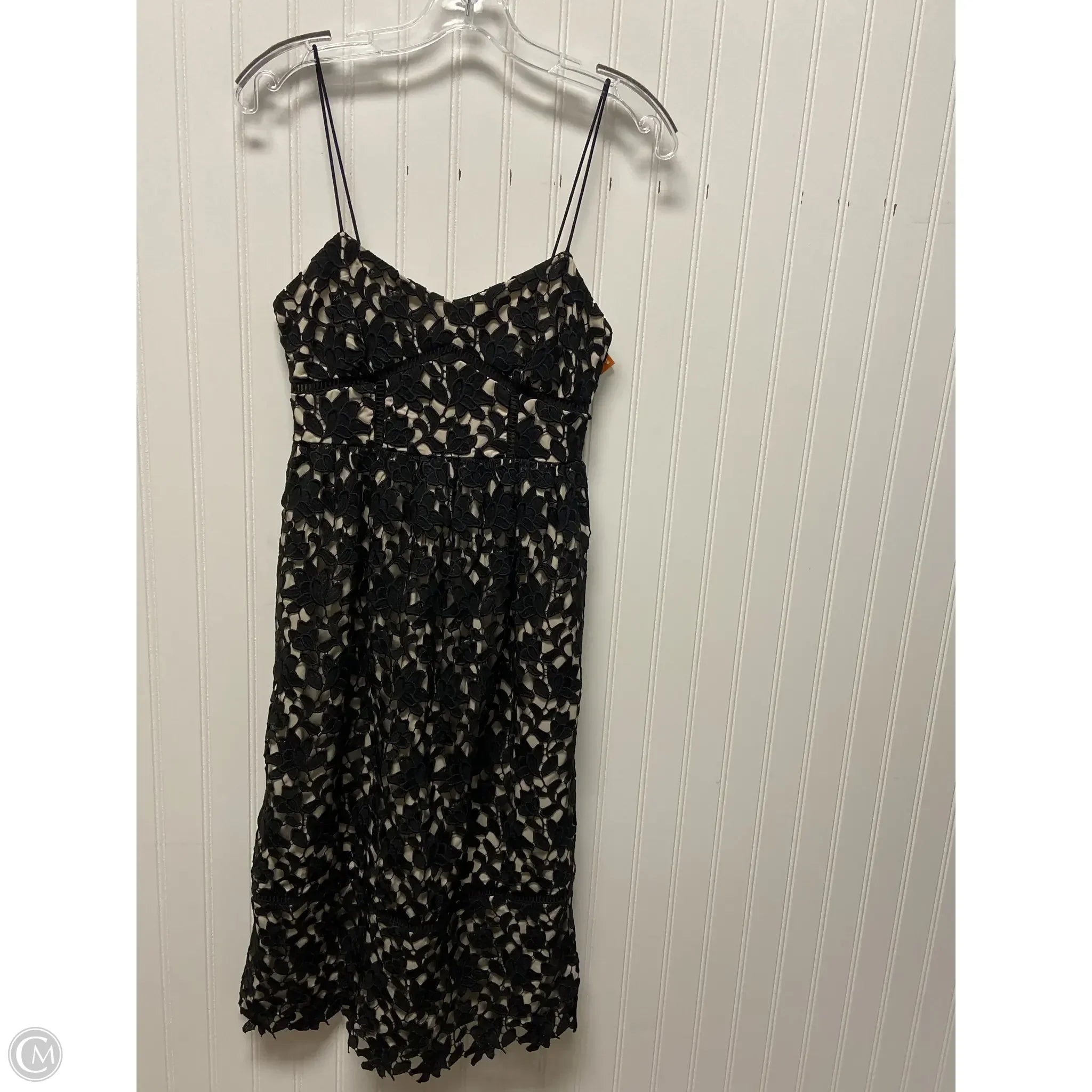 Dress Party Midi By Club Monaco In Black & Cream, Size: Xs Tunics Fashionable chic