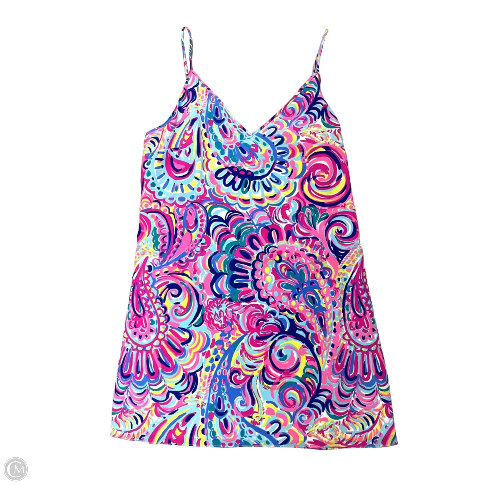 Dress Designer By Lilly Pulitzer In Blue & Pink, Size: L Tunics Practical easy-care