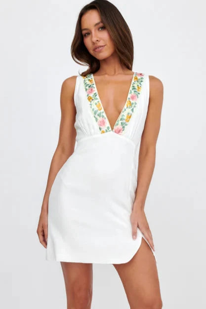 Bon Bon mini Dress - White Tunics Top rated
