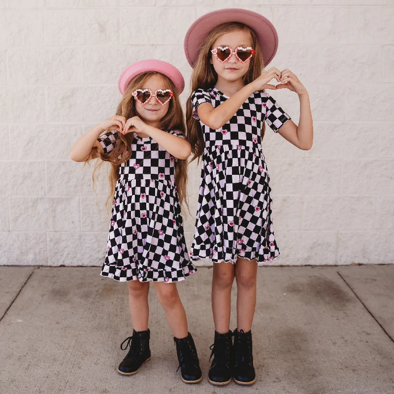 CHECK YES JULIET EXCLUSIVE DREAM RUFFLE DRESS Tunics Canvas sturdy